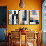 Wallity Set de 3 Lienzos Decorativos Multicolor 45 x 70 cm
